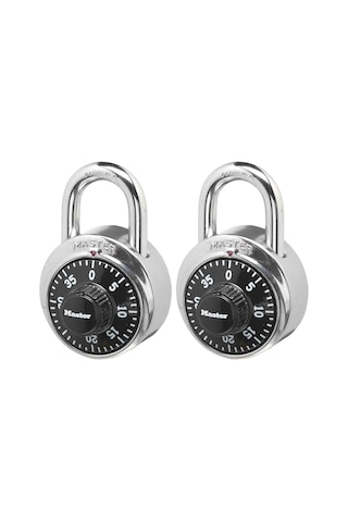 Master Lock 1500t Soyunma Kilidi Kombinasyon Asma Kilit, 2'li Pak