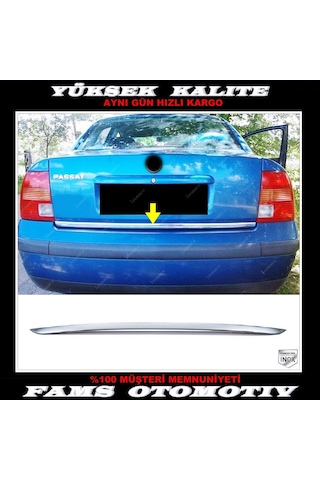 Vw Passat B5 3B Krom Bagaj Alt Çıtası 1996-2005 Paslanmaz Çelik