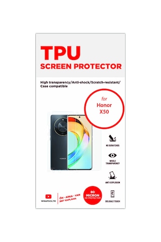 Honor X50 Full Body 360 Derece Kaplama Ön Arka Ve Yan Hd Film