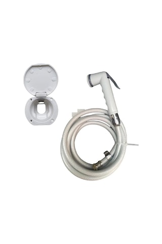 Karavan & Tekne Kapaklı Dış Duş Seti Soğuk - Beyaz