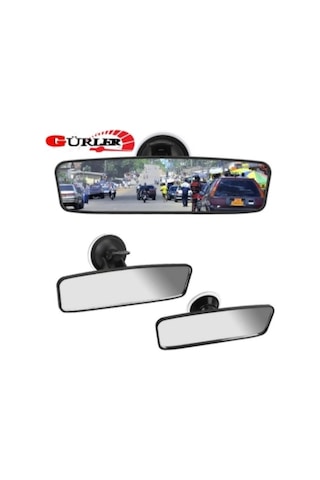 Oto Araç Içi Ilave Dikiz Ayna Vantuslu Ayarlı Iç Dikiz Ayna 24Cm