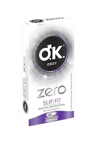 Okey Zero Slim Fit Prezervatif 10'lu Okey Zero Slim Fit Prezervatif 10'lu