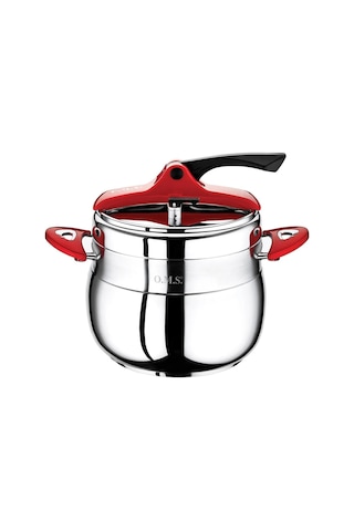 Oms Klasik Düdüklü Tencere 9 Litre Güveç Model Kırmızı