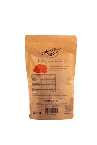 Kayısı Kurusu 250gr Yeni Mahsul Doğal İlaçsız Göbresiz 250 G