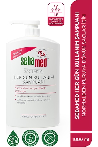 Sebamed Besleyici Onarıcı Kuru ve Hassas Saç Tipine Özel Her Gün Kullanım Günlük Saç Bakım Şampuanı 1000 ML
