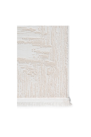 Badelya Home Krem Ekru 7102 Modern Doğal Taban Saçaklı Salon Koridor Mutfak Çocuk Oturma Odası Halı Yolluk 7102krem