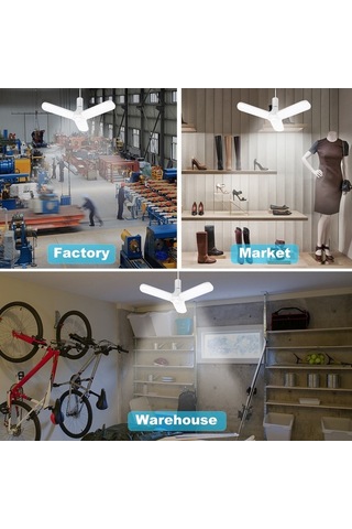 Novahub Dayanıklı 30w Led Garaj Lambası, Hızlı Kurulum, İç/dış Kullanım, Çok Uygun