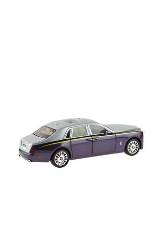 Die-cast Model 1:20 Ölçek Süper Lüx Araba Metal Işıklı 26cm Mor