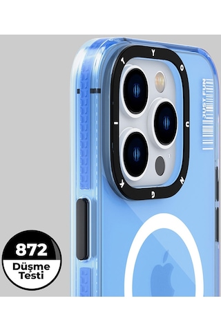Youngkit Apple Uyumlu iPhone 14 Pro Max Kılıf Magsafe Kablosuz Şarj Özellikli Crystal Color Kapak