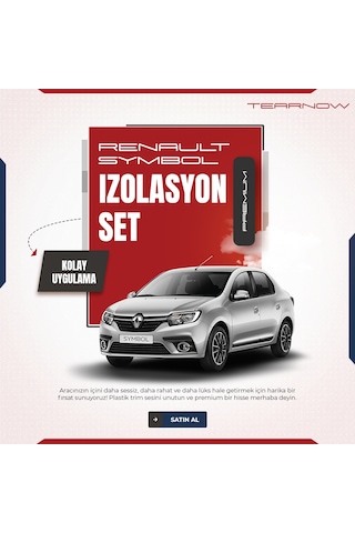 Renault Symbol 2013-2024 Torpido-kapı İçi Izolasyon Seti