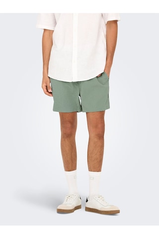 Only & Sons Onsted Lıfe Solıd Seersucker Swım Noos Erkek Iceberg Green Deniz Şortu - 22028813 Green
