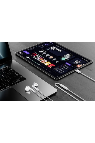 Ven-dens Vd-ear009 Premium Stereo Mikrofonlu Kulaklık - Beyaz