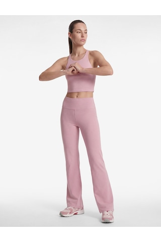 Koton Yüksek Bel Slim Fit İspanyol Paça Spor Tayt Pembe 6sak40200nk Gül