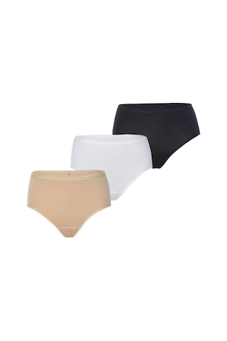 Blackspade Kadın Külot 3lü Paket Essential 1577 - Beyaz Ten Siyah Beyaz - Ten Rengi - Siyah