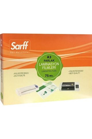 Sarff 75mıc Laminasyon Filmleri - A3 426x303mm - 100adet