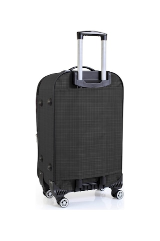 Gedox 3'Lü Valiz Seti 4 Teker Kumaş Valiz Antrasit 1081