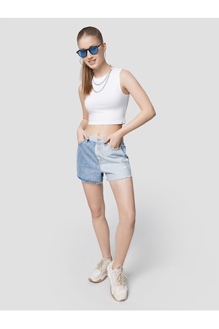 LOFT Regular Fit Kadın Şort Lf2032720 Q1.v1 Denim