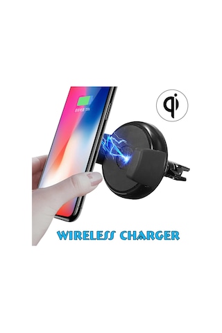 Sevimlilik Qi Kablosuz Araç Hava Firar Dağı Hızlı Şarj Cihazı Cep Telefonu Için Dock Montaj Tutucu