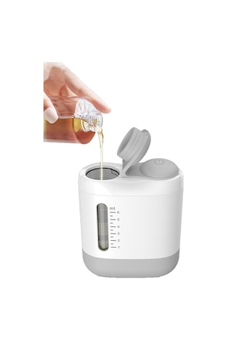 Leezsing Elektrikli Yağ Aplikatörü Tarak Saç Derisi Bakım Masaj Başlığı Rahatlatıcı Aletler Beyaz