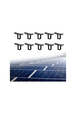 Homyl 10 Adet Güneş Paneli Su Tahliye Klipleri Pv Modülü 40mm