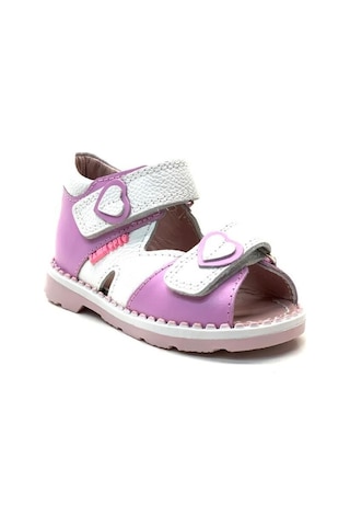 Tuğba Ortopedi 2356 Kız Bebe Korseli Sandalet Lila/beyaz Beyaz - Lila