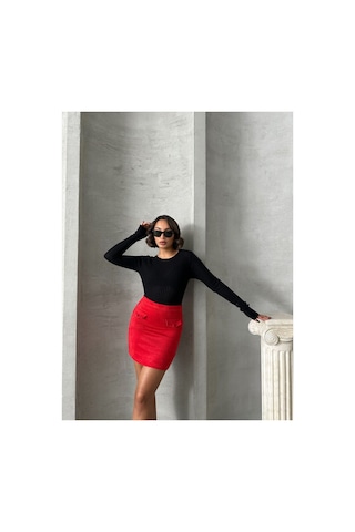 Verymoda Cepli Etek F1572 Kırmızı