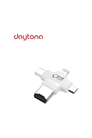 Daytona Hc05 Type-C Lightning Usb-A Microsd Tf Kart Okuyucu