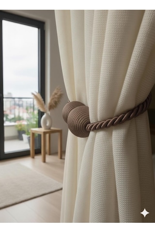 Mıknatıslı Perde Bağlama Aparat Aksesuarı Braçol Vizon