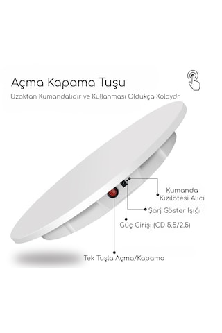 Gdx Tuta-60 60 Cm Turn Table - Döner Stand - Döner Tabla