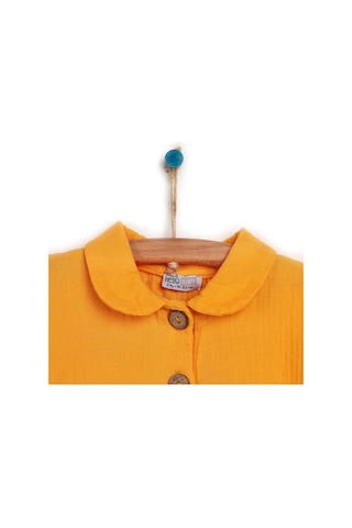 HelloBaby Yenidoğan Yaka Detaylı Müslin Patiksiz Tulum Kız Bebek 23Yhlbktlm004_Sari Sarı
