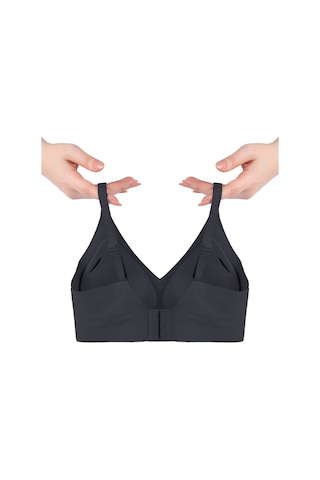 Balensiz Lazer Dikişsiz Görünmez Çıkarılabilir Pedli Sütyen Siyah