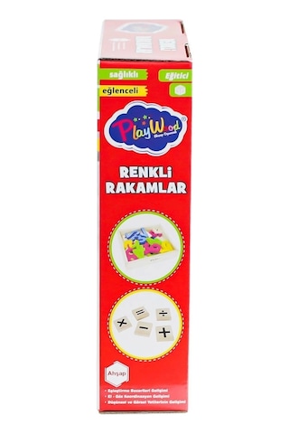 Ony-401 Ahşap Renkli Rakamlar 26 Parça -onyıl Oyuncak