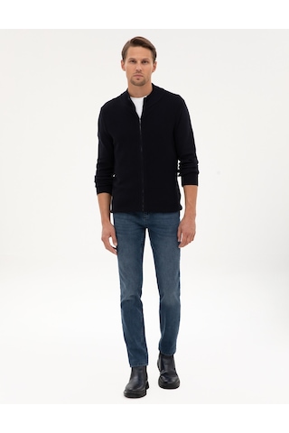 Pierre Cardin Erkek Lacivert Hırka Triko 50317341-vr033 Lacivert