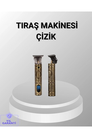 Şarjlı Kablosuz Tıraş Makinesi 1800 Mah Batarya, Uzun Pil Ömrü, Profesyonel Sessiz Motor