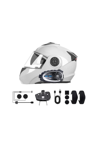 Q29 Motosiklet Kask İletişim Sistemi + Bluetooth Kulaklık + 1080p Hd Kamera