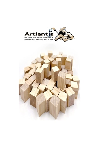 Naturel Ahşap Küp Bloklar 5x5x5cm 12 Adet Ahşap Naturel Kare Blok Eğitici Geliştirici Oyuncak Küp Matematik Birim