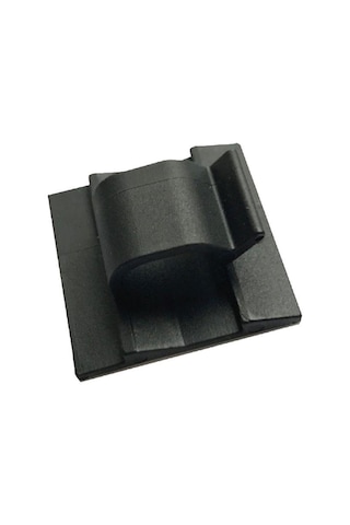 Kablo Tutucu - 25X25 - Yapışkanlı - Siyah - 10 Adet