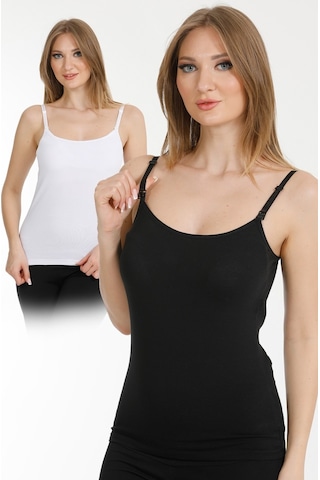 2li Hamile Emzirme Atleti Siyah-beyaz Siyah - Beyaz