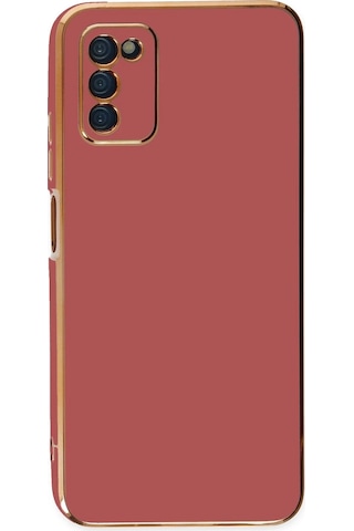 Newface - 729 - Samsung Galaxy Uyumlu A03s Kılıf Volet Silikon - Csmo-tex - - Kırmızı