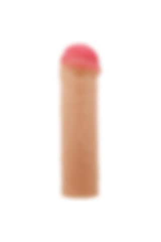 Lilitushop 2,5 Cm Dolgulu Premium Ten Rengi Silikon Penis Kılıfı