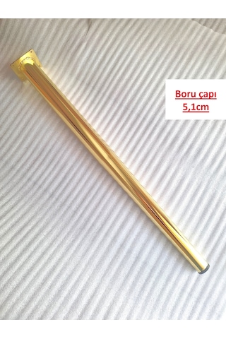 4 Adet-metal Konik Ayak-masa Ayağı-gold Renk-73.5cm- Boru Çapı 5.1cm