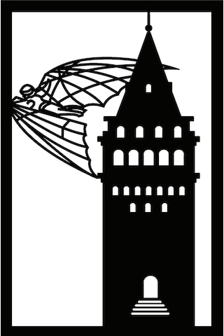 Tarihi Galata Kulesi Sticker 10 X 15 Cm