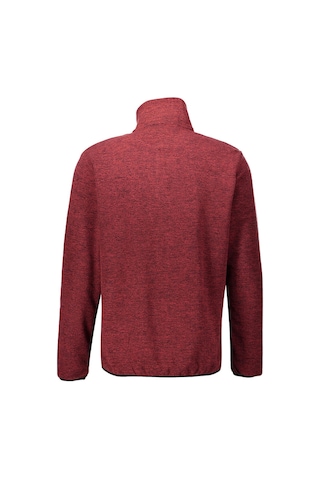 Exuma Tam Fermuarlı Erkek Sweatshirt Bordo Siyah