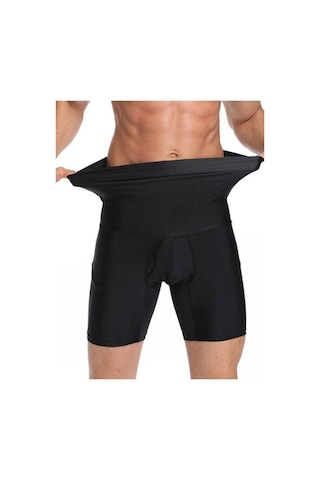 Form Angel 2'li Set Erkek Korse Atlet Ve Boxer Korse Erkek Korse Seti Siyah