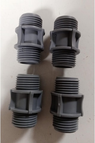 Plastik Dişli Bağlantı Aparatı Rekor 1/2 X 1/2 - 4 Adet