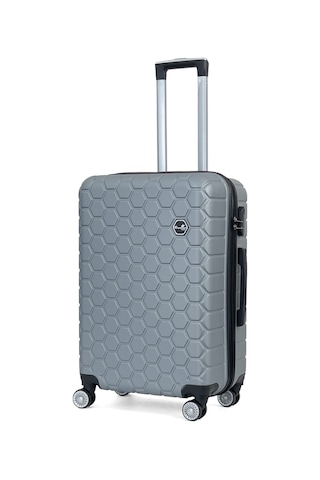 Reymond Luggage Altıgen Abs Seyahat Valizi, Orta Boy Gri