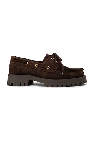 Deery Kadın Hakiki Süet Kahverengi Marin Loafer - 02036zkhvc01