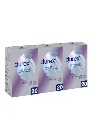 Durex Yok Ötesi Ultra Kaygan Prezervatif 20'li x 3
