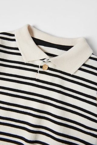 Çizgili Polo T-Shırt 6050-564 Beyaz