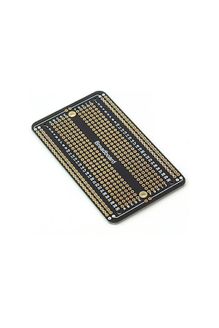 5.2x17.2 Cm Siyah Breadboard Tip Çift Taraflı Delikli Pertinaks
